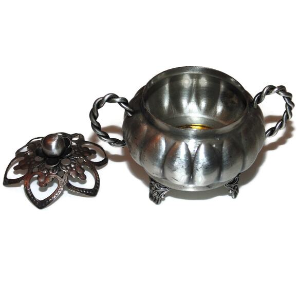 Vintage Estate 3.5" Decor Solid Sterling Silver Nut Bowl Salt Greek Souvenir - Picture 3 of 8